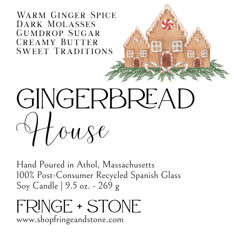 GINGERBREAD HOUSE SOY CANDLE - 9.5 OZ.