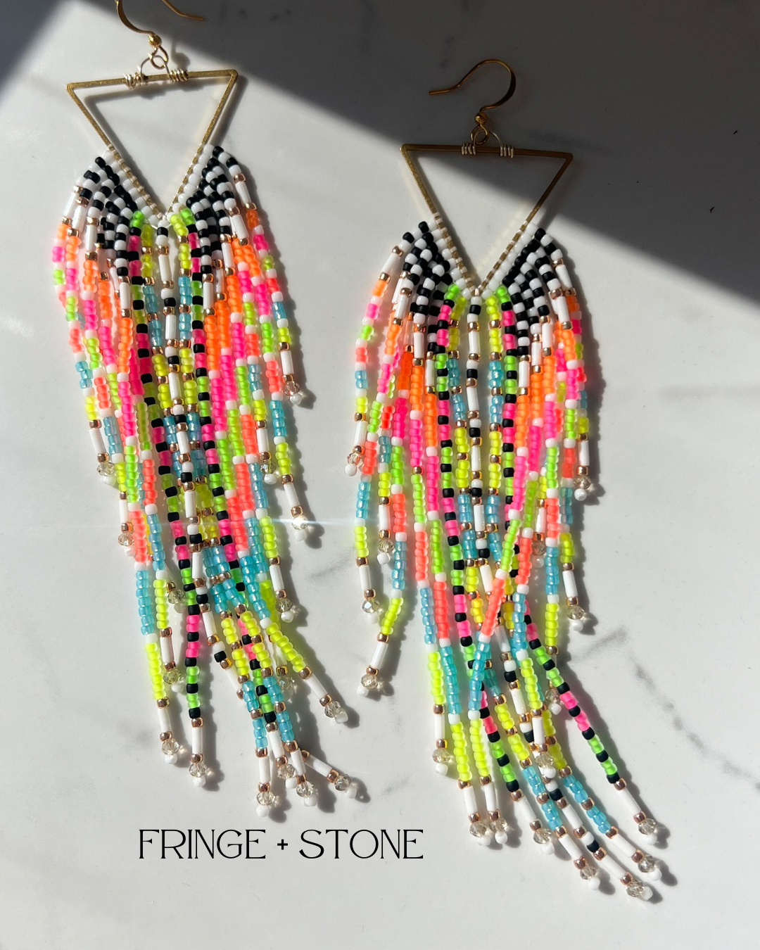 NEON FRINGE SHOULDER DUSTERS