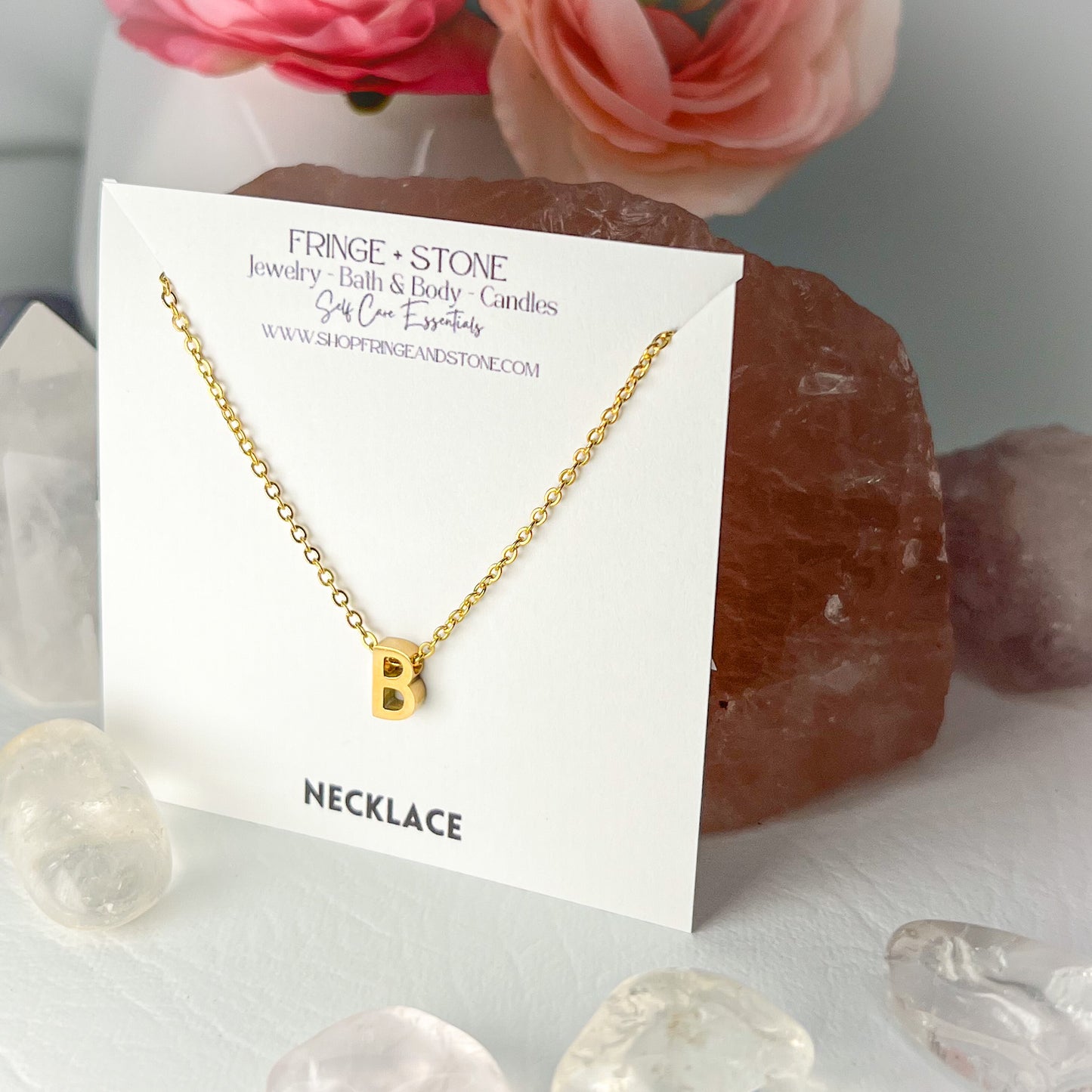 B LETTER NECKLACE