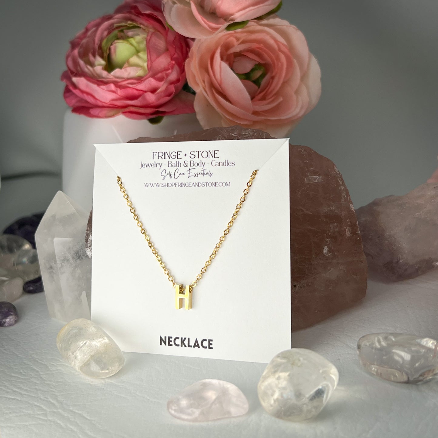 H LETTER NECKLACE