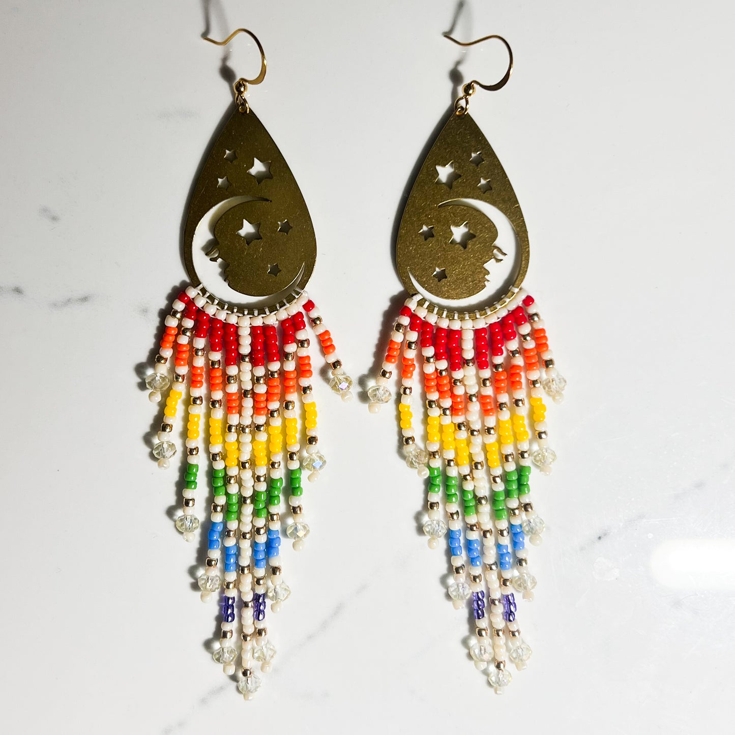 STARS + MOON RAINBOW FRINGE