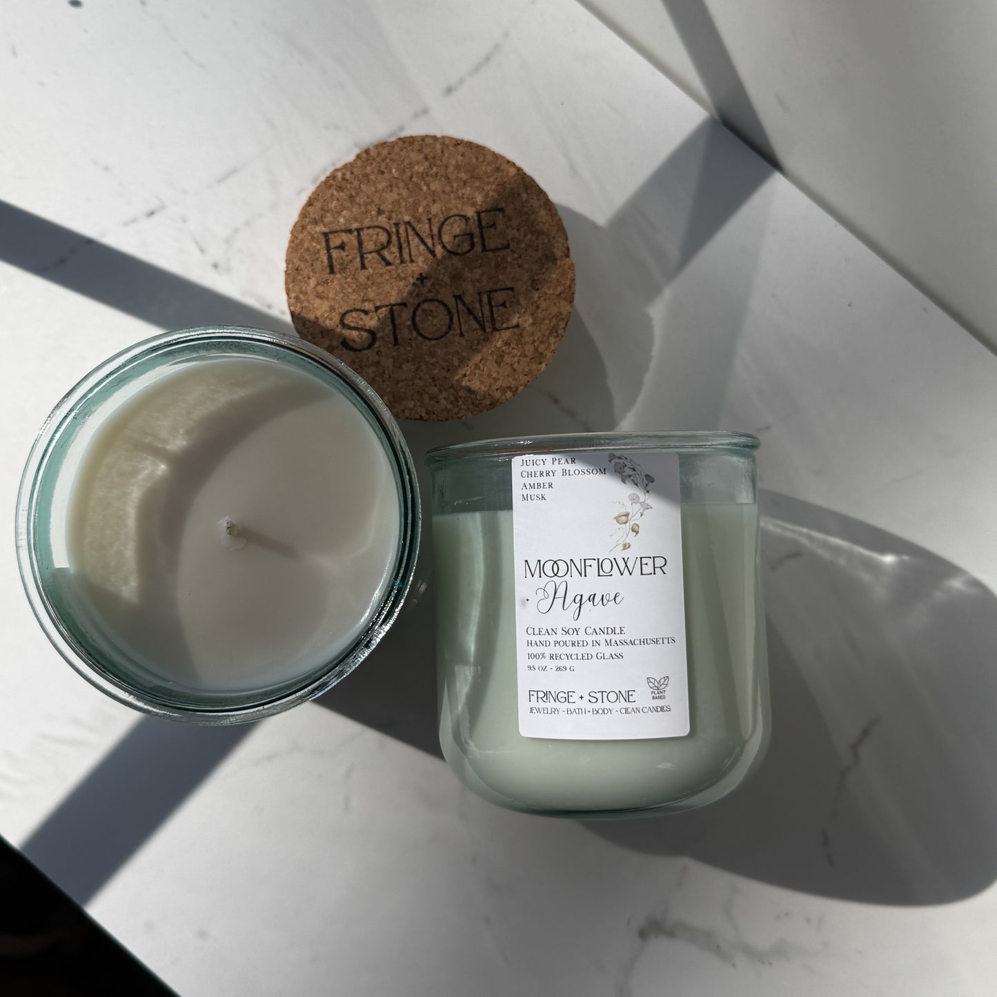 MOONFLOWER + AGAVE SOY CANDLE - 9.5 oz.