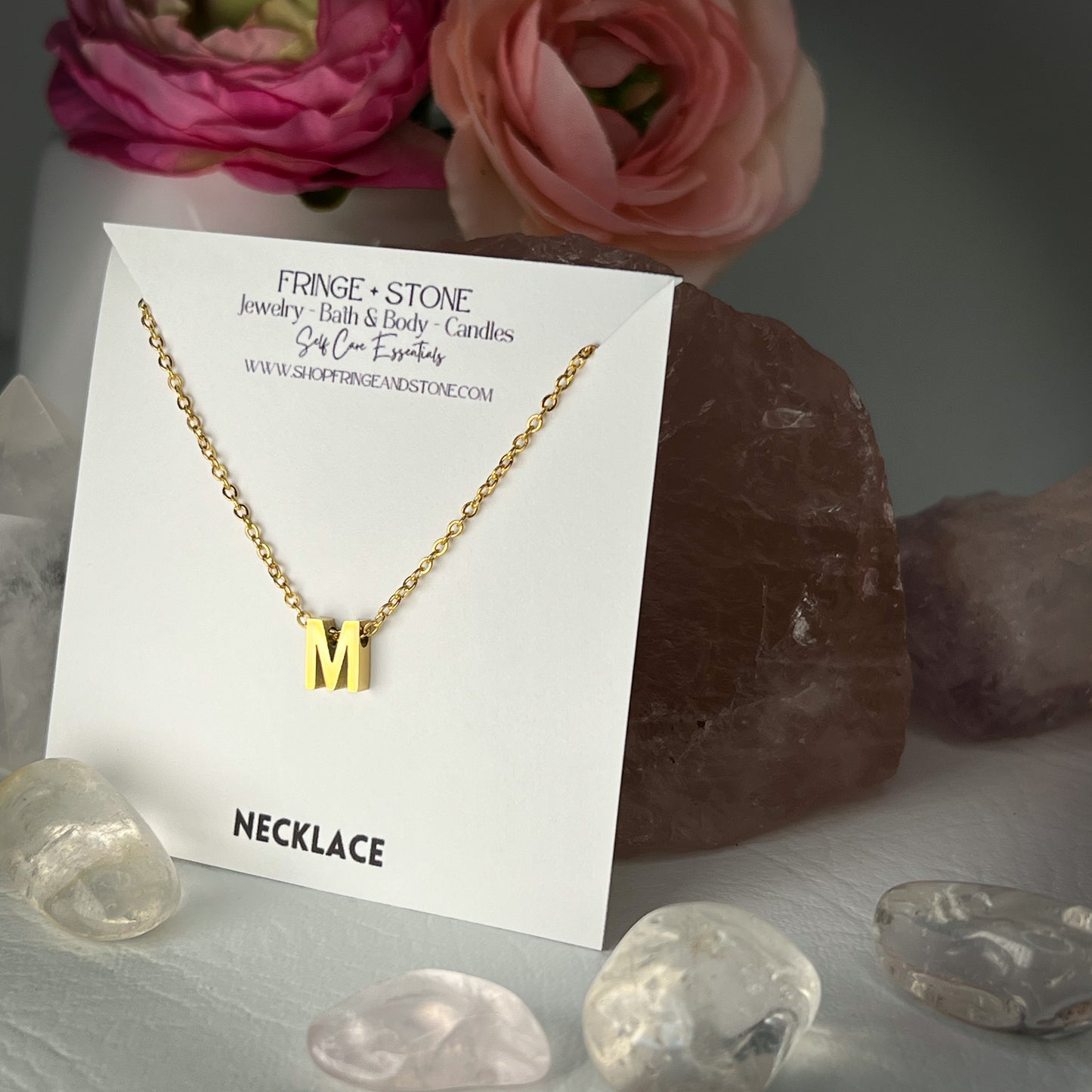 M LETTER NECKLACE