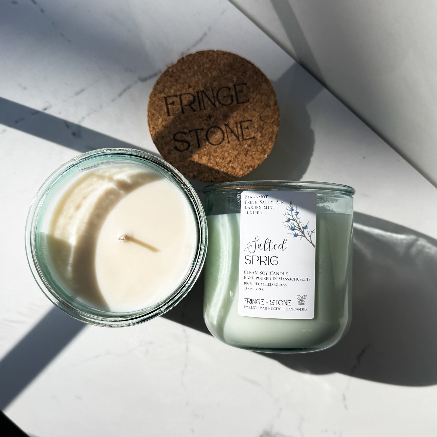 SALTED SPRIG SOY CANDLE - 9.5 OZ