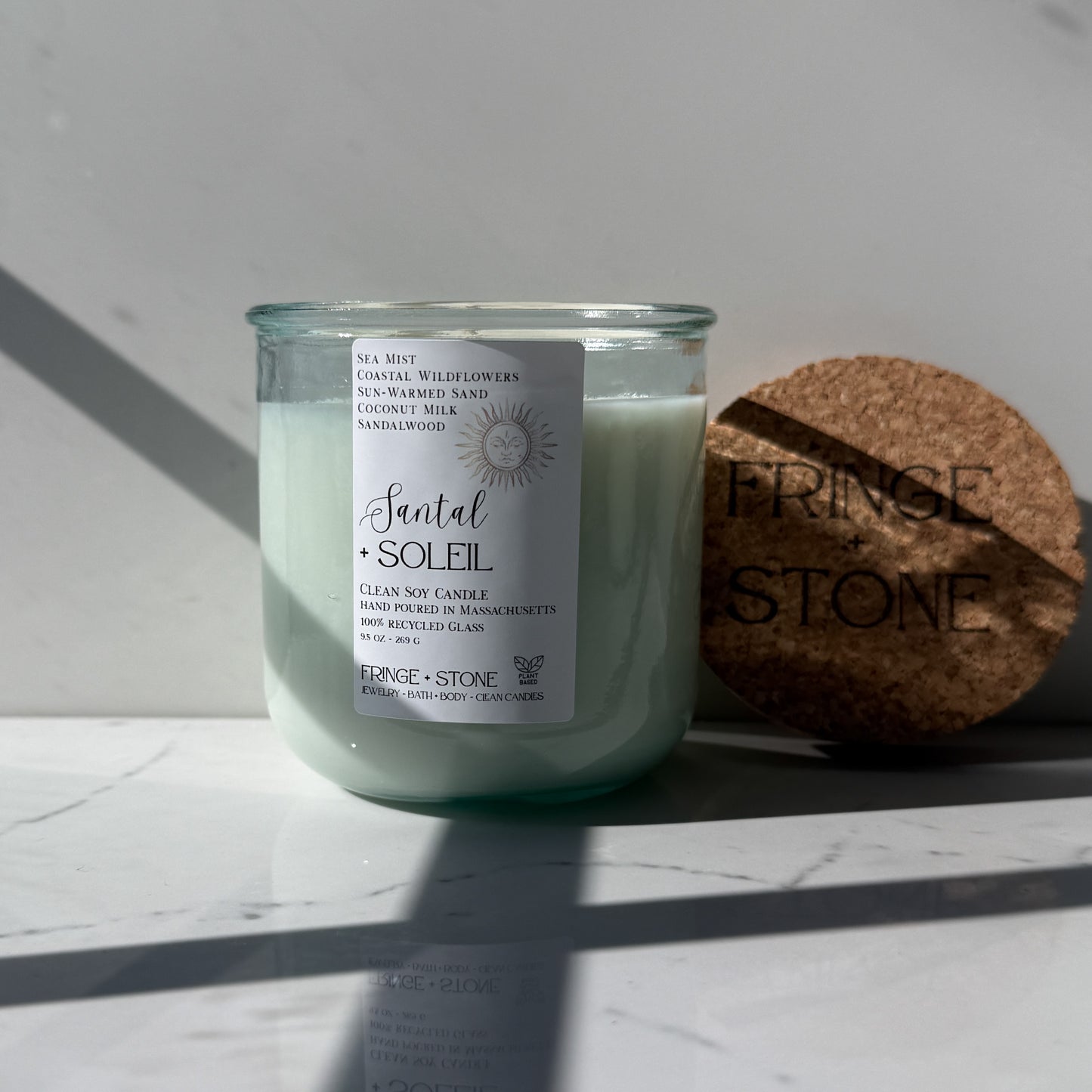 SANTAL + SOLEIL SOY CANDLE - 9.5 oz.