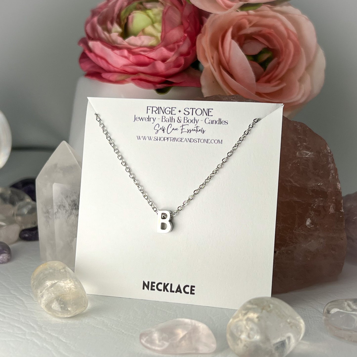 B LETTER NECKLACE