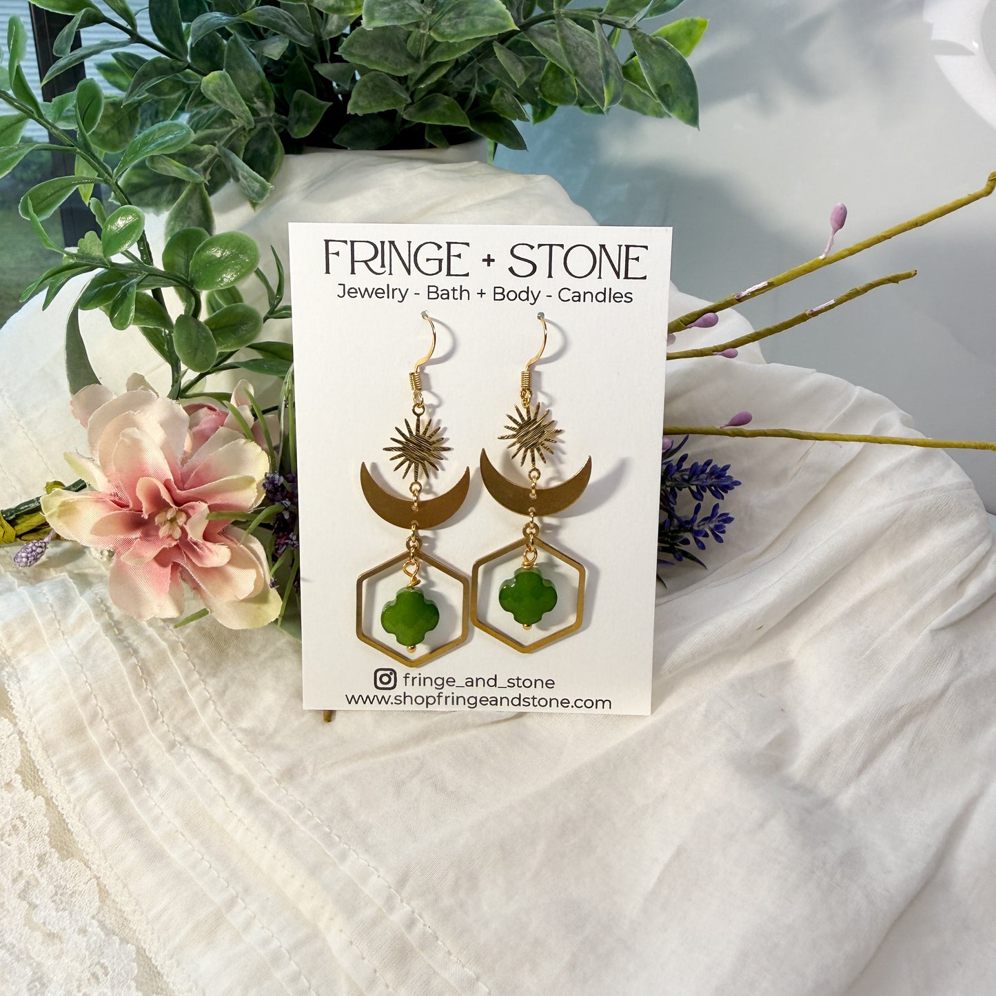 CLOVER - MOON - STARBURST EARRINGS
