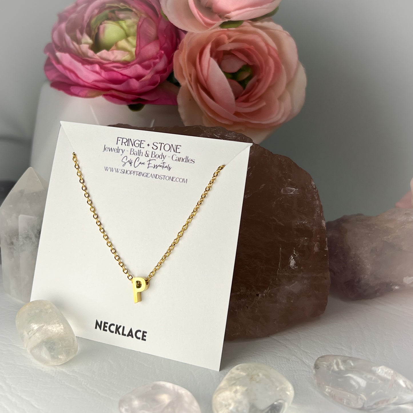 P LETTER NECKLACE