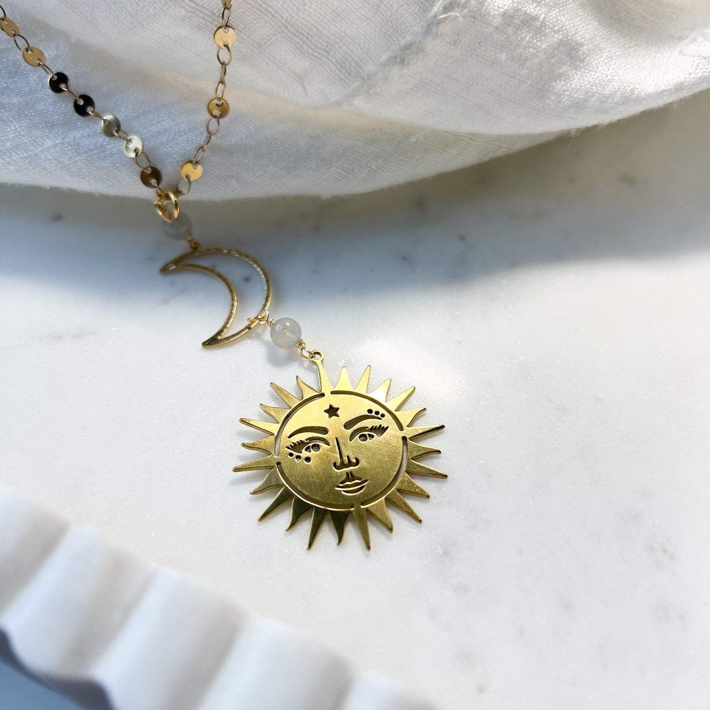 SUN & MOON COIN NECKLACE