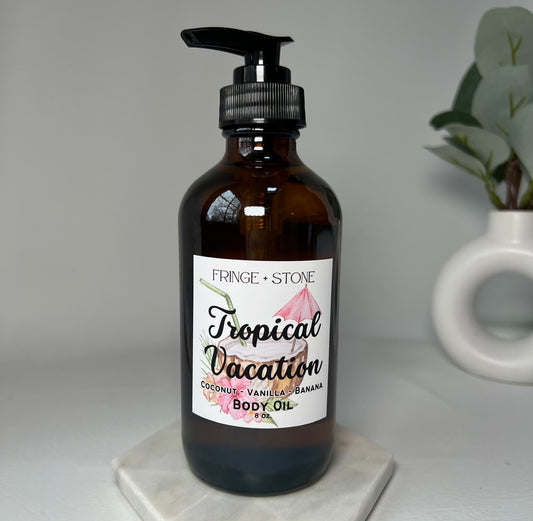 TROPICAL VACATION BODY OIL - past labeling