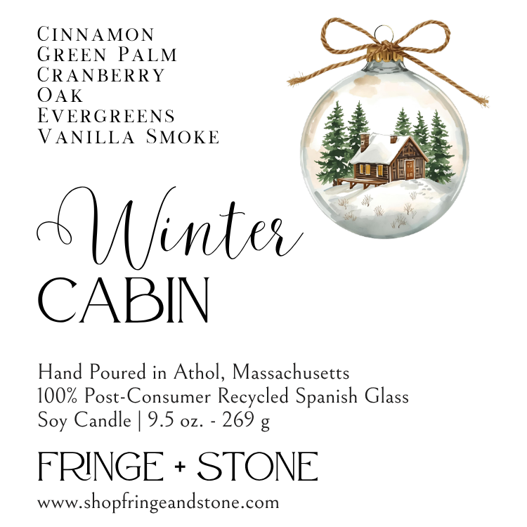 WINTER CABIN SOY CANDLE 9.5oz.
