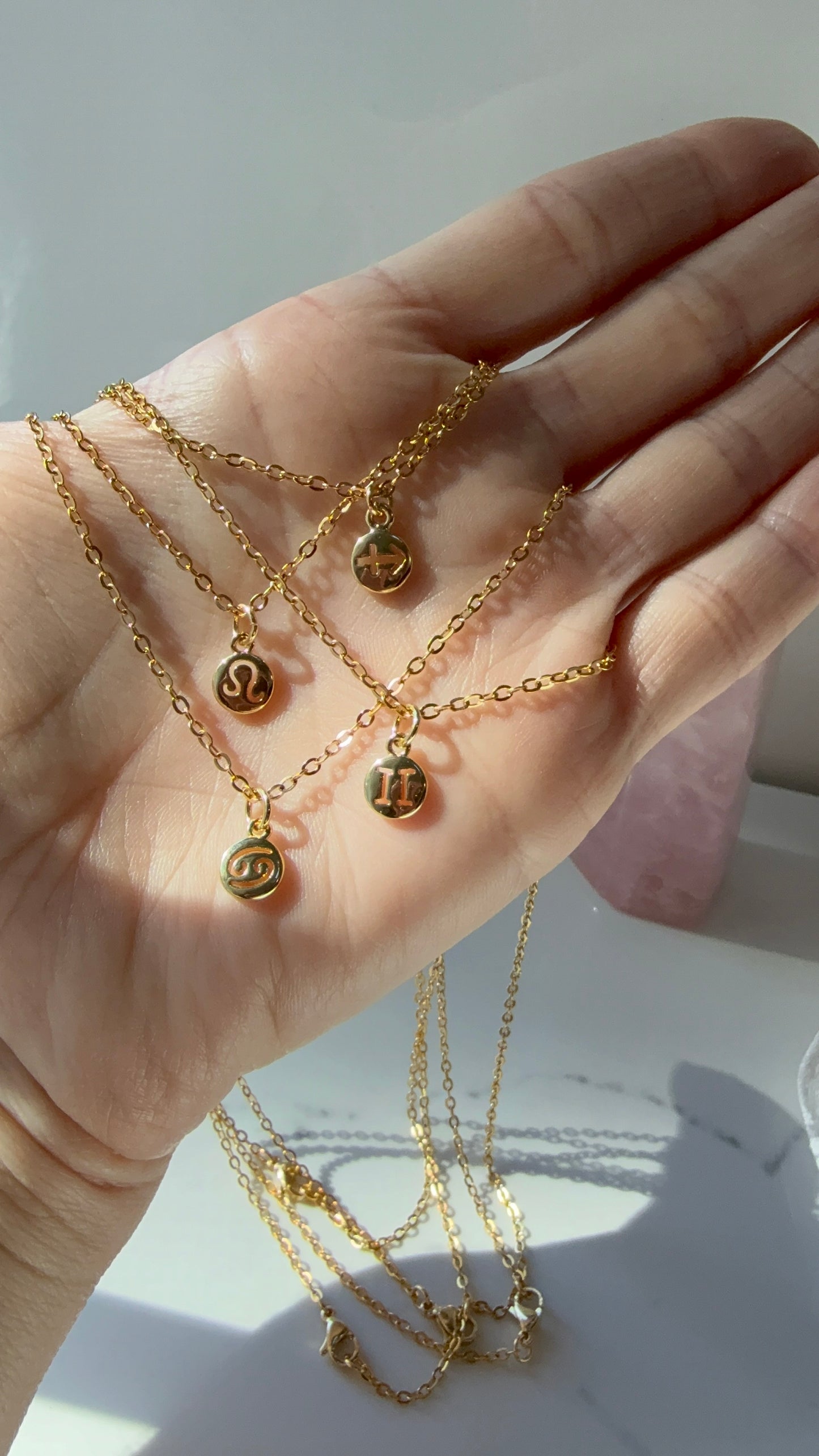DAINTY ZODIAC CHARM NECKLACE