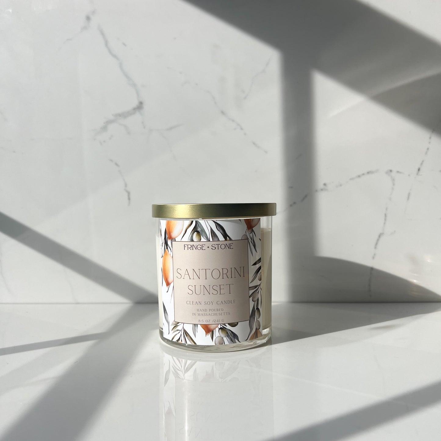 SANTORINI SUNSET - SOY CANDLE 8.5oz