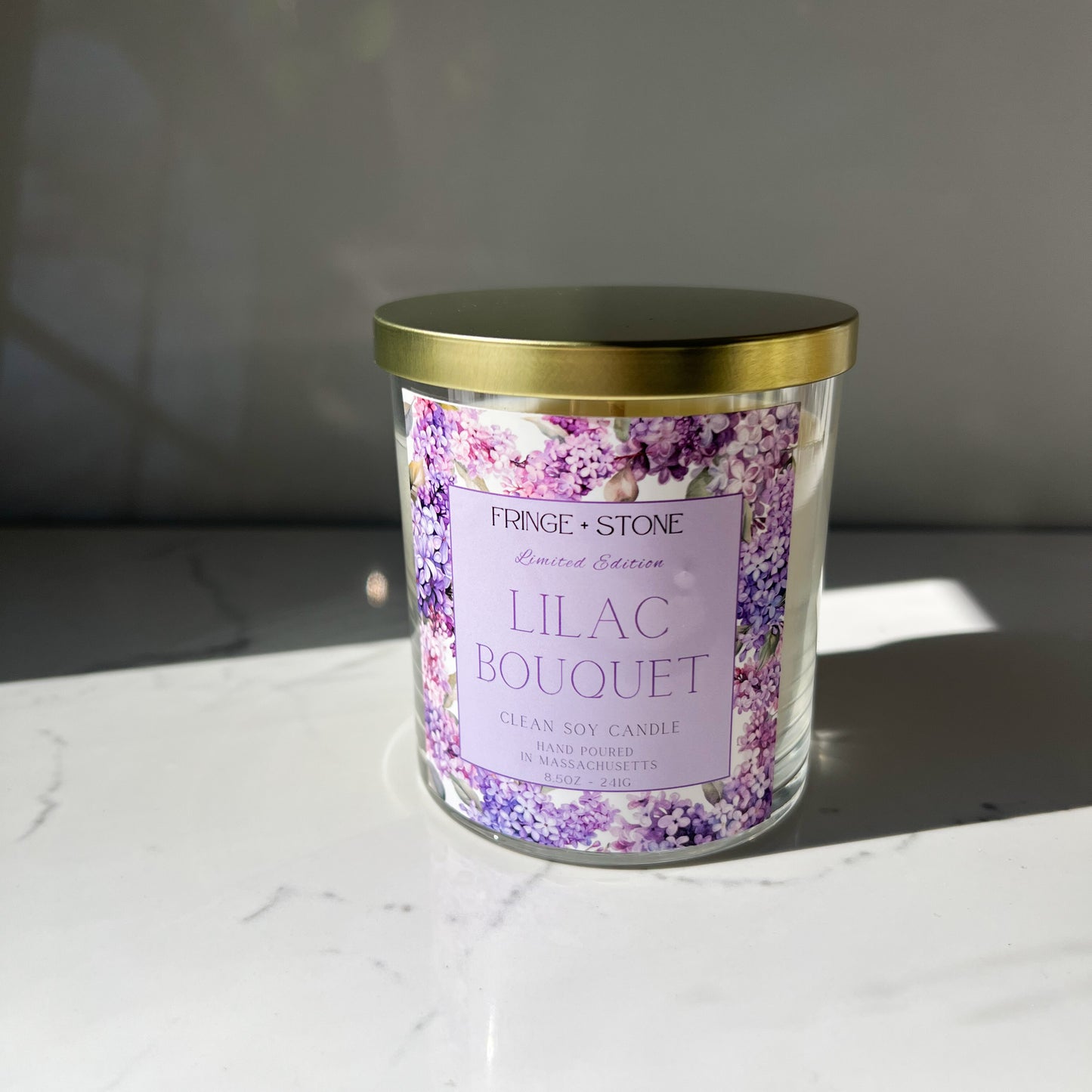 LILAC BOUQUET SOY CANDLE - 8.5 oz.