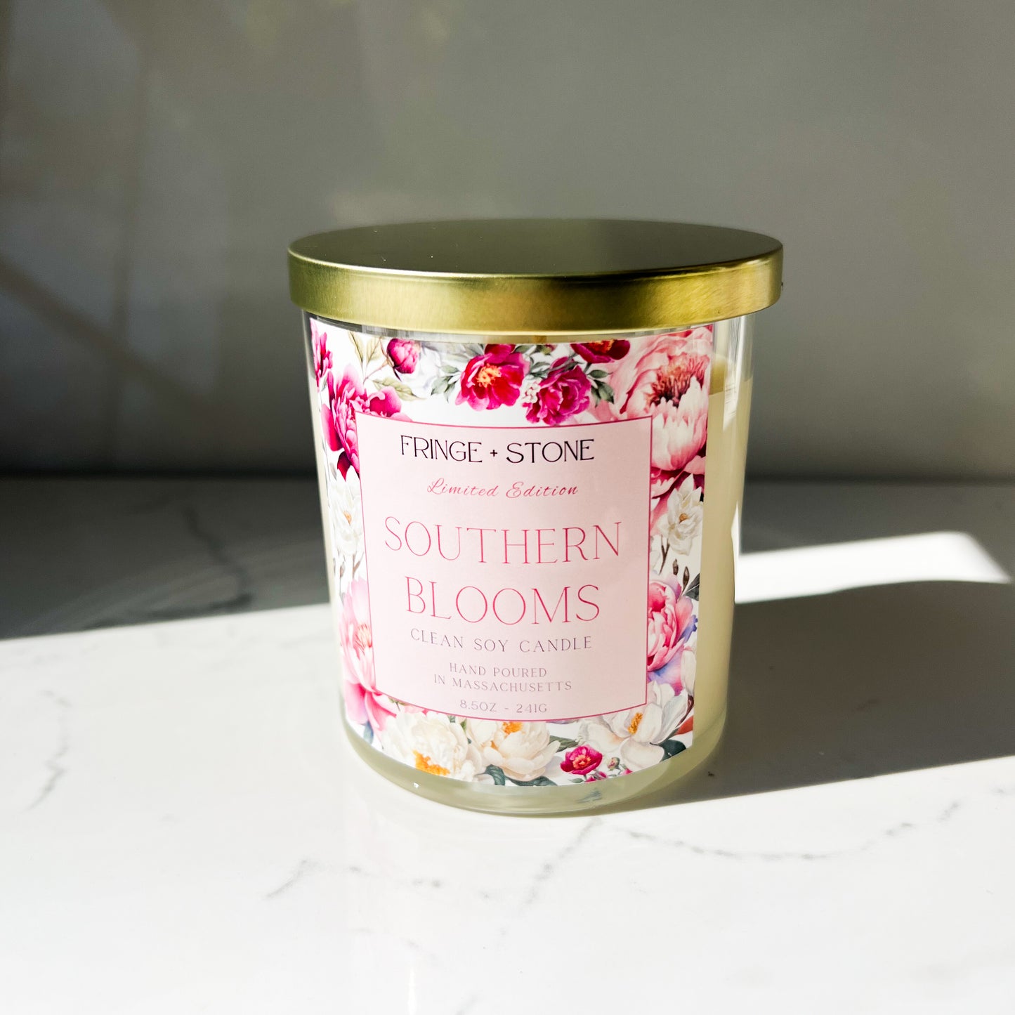 SOUTHERN BLOOMS SOY CANDLE- 8.5 OZ