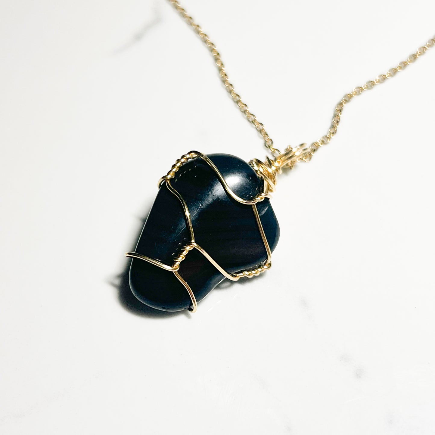 BLACK OBSIDIAN NECKLACE