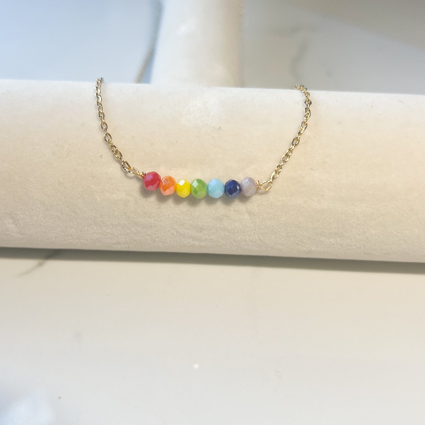 RAINBOW BAR NECKLACE