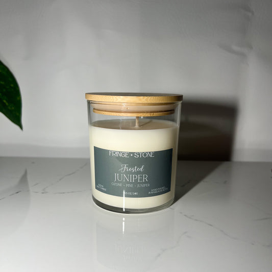 FROSTED JUNIPER - 8.5 OZ. SOY CANDLE