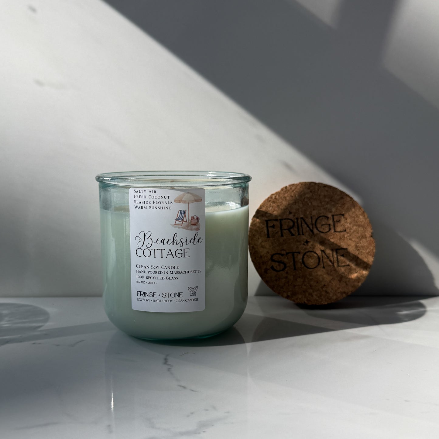 BEACHSIDE COTTAGE SOY CANDLE - 9.5 OZ.