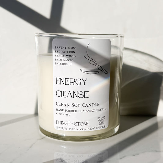 ENERGY CLEANSE SOY CANDLE - 8.5 oz.