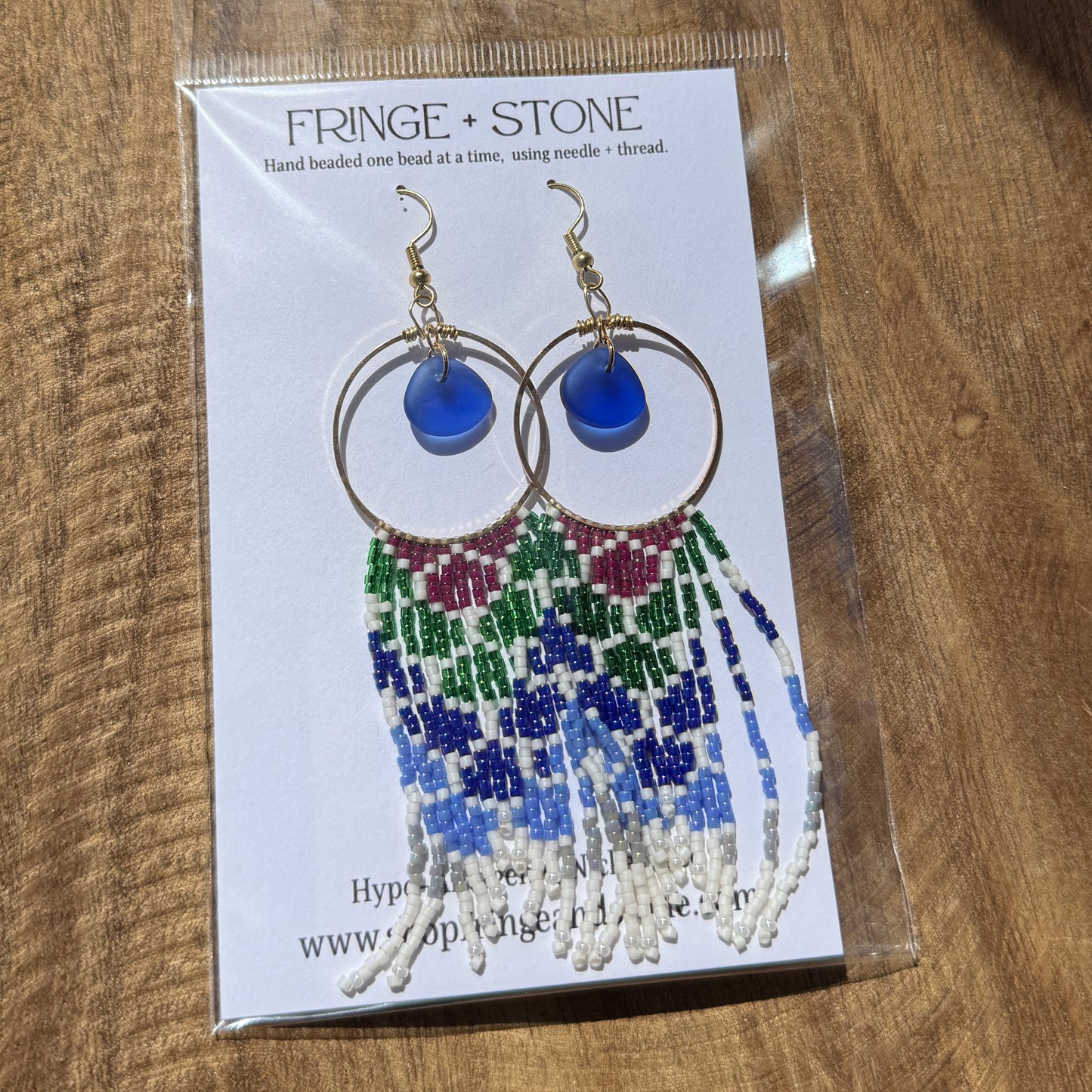 MERMAID TAIL + SEA GLASS BEADED FRINGE