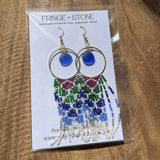 MERMAID TAIL + SEA GLASS BEADED FRINGE