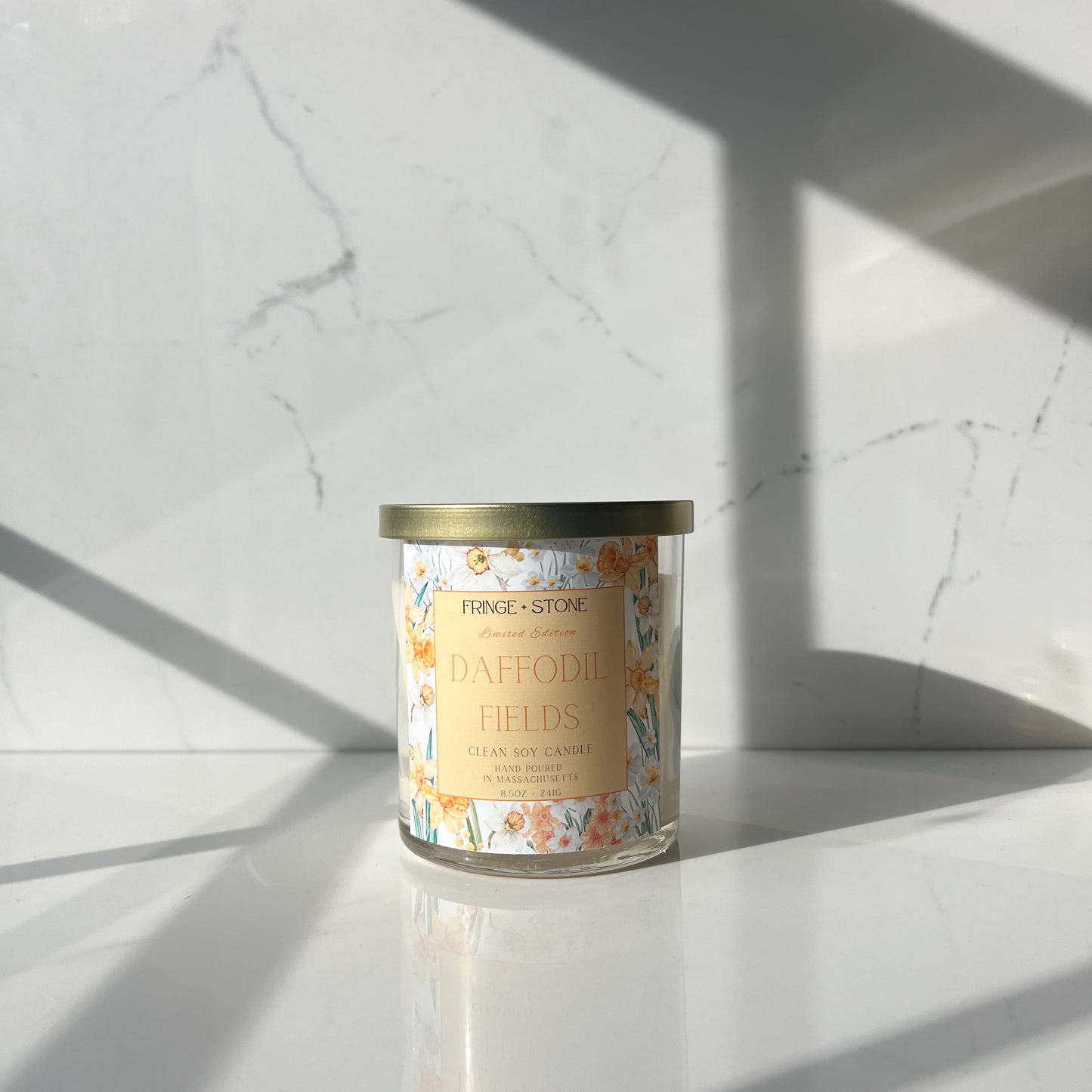 DAFFODIL FIELDS SOY CANDLE - 8.5 oz.