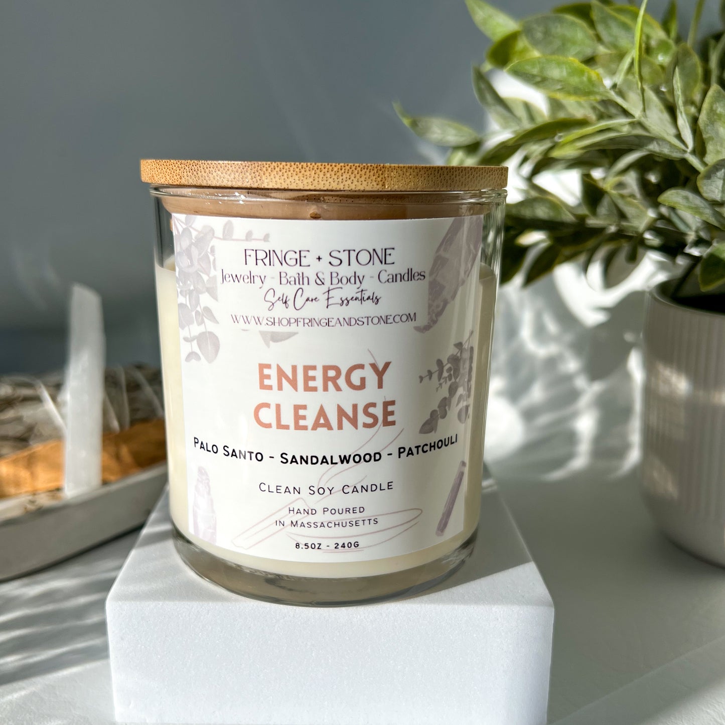 ENERGY CLEANSE 8.5oz. SOY CANDLE