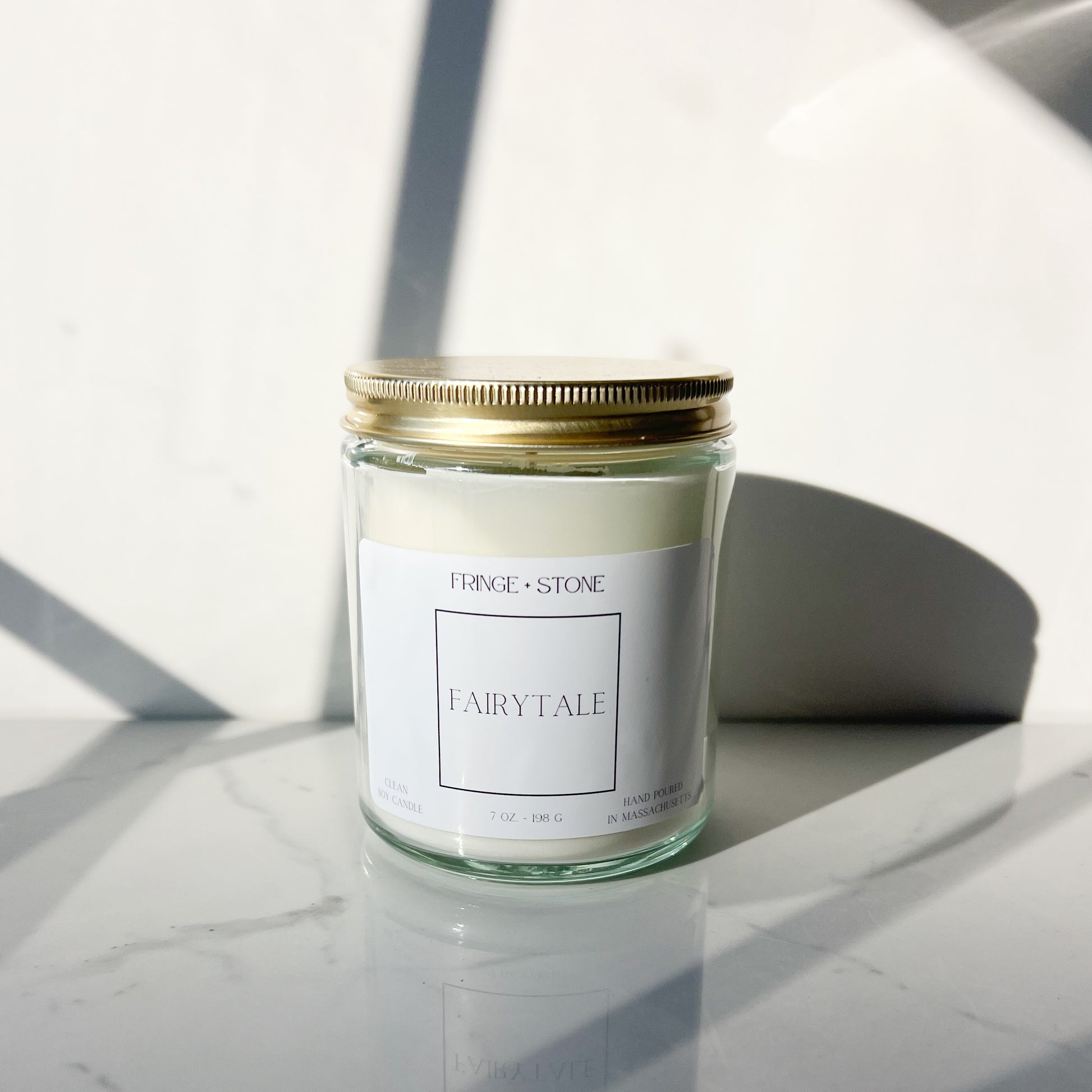 Fairytale Soy Candle  7 oz. Gold Lid