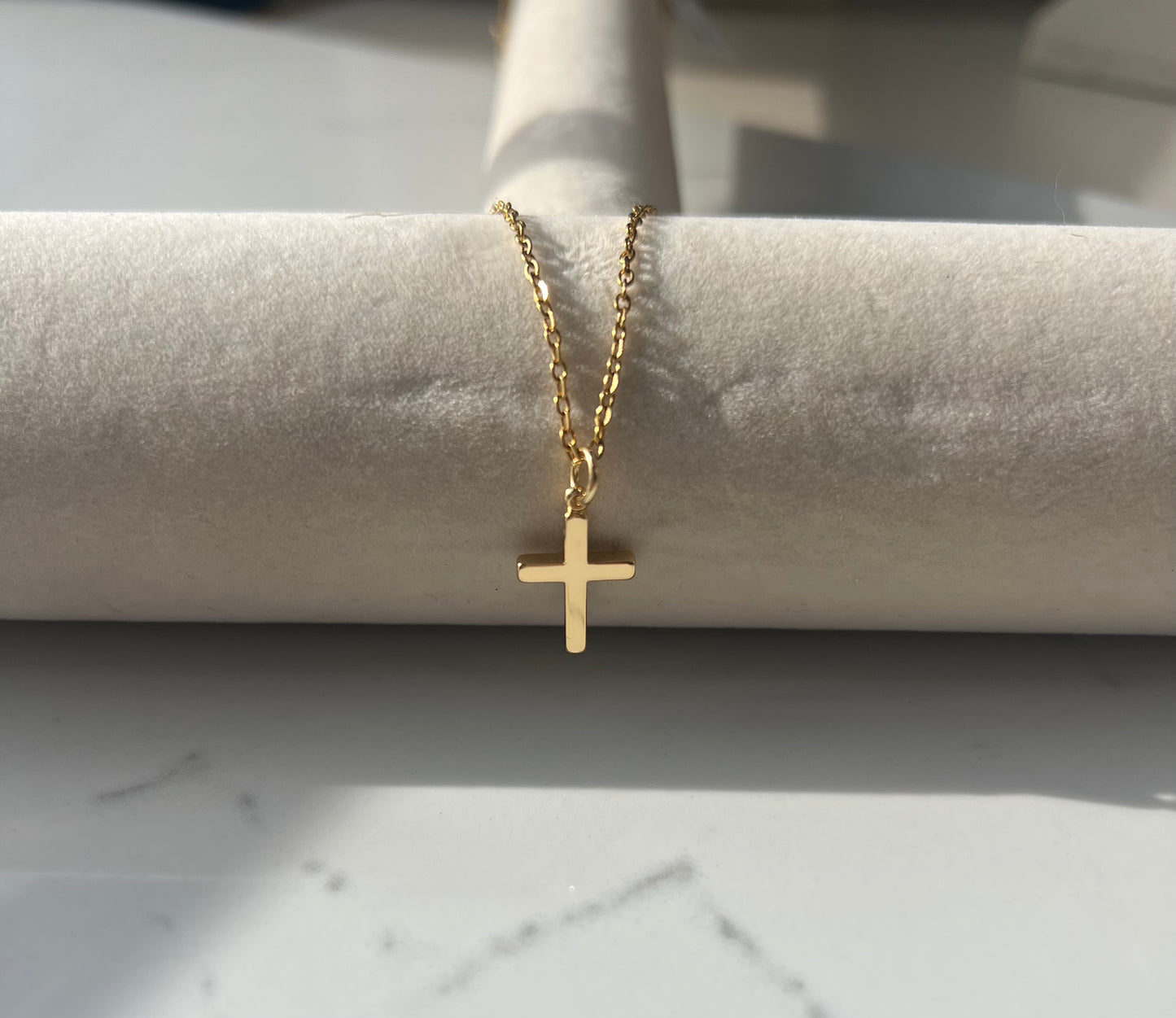 GOLD CROSS NECKLACE