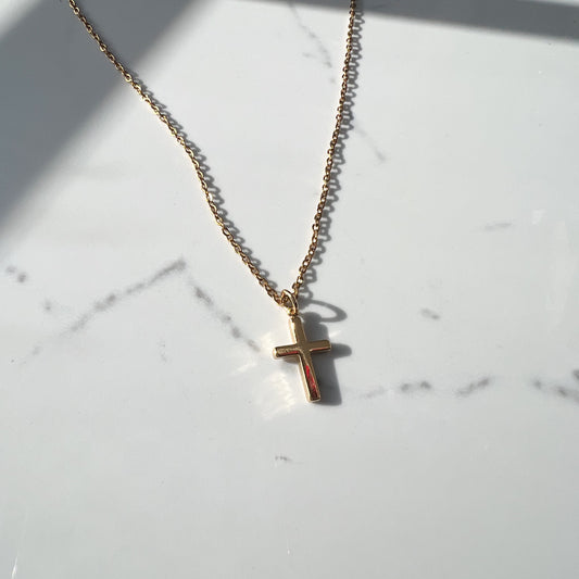 GOLD CROSS NECKLACE