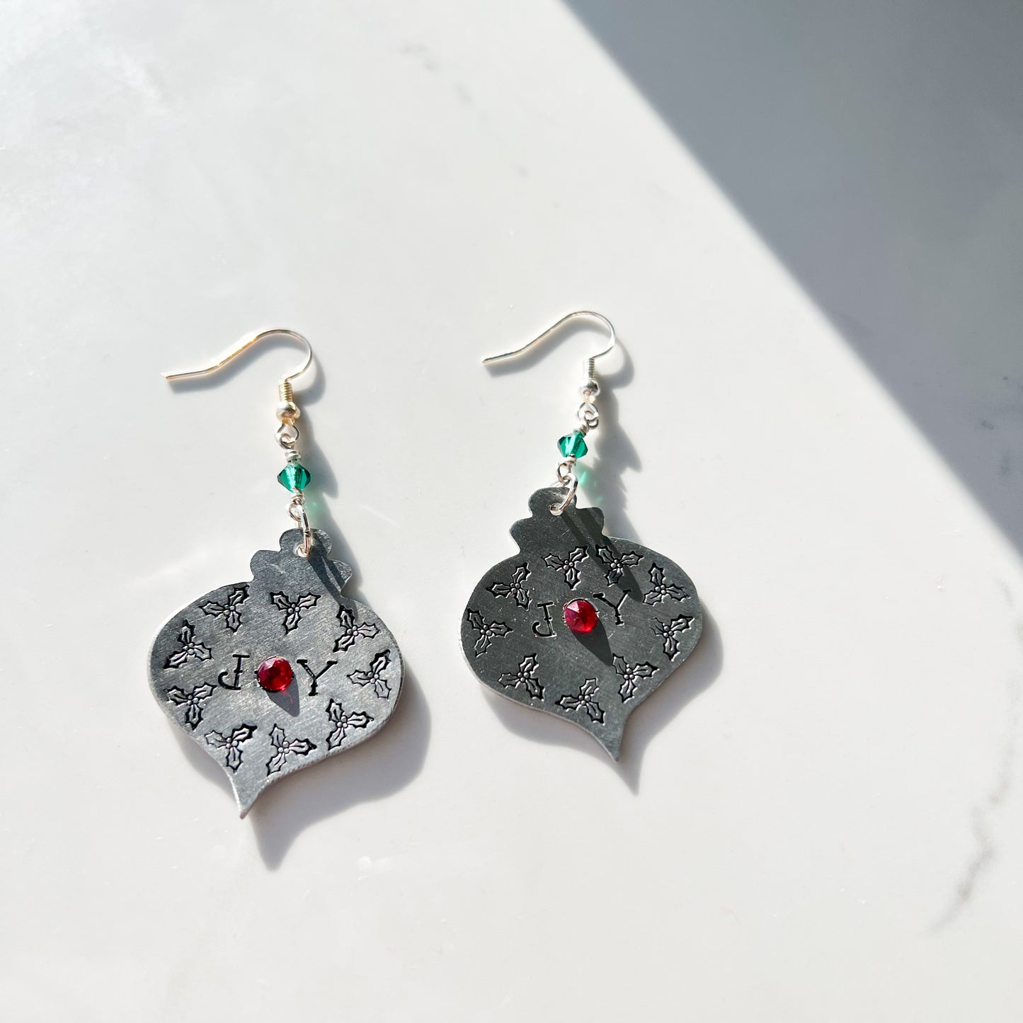 HAND STAMPED EARRINGS