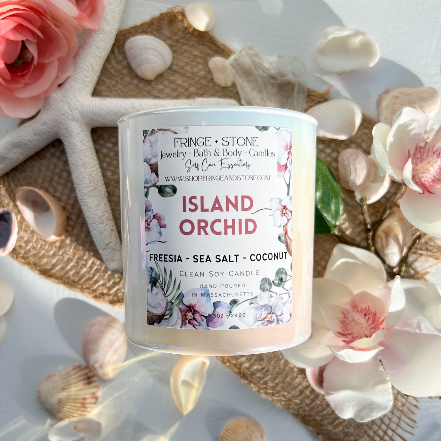 ISLAND ORCHID 8.5oz. SOY CANDLE