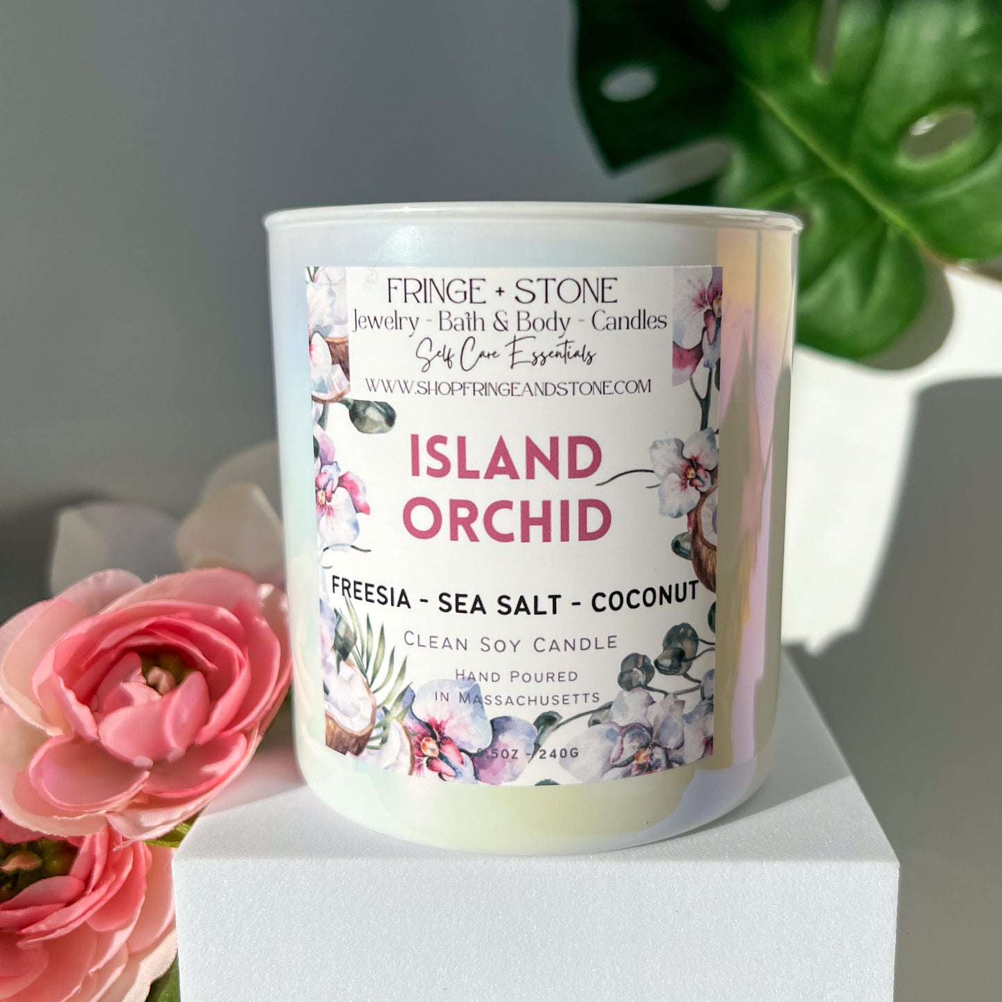 ISLAND ORCHID 8.5oz. SOY CANDLE