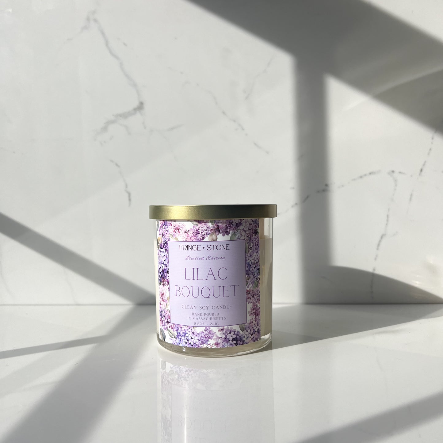 LILAC BOUQUET SOY CANDLE - 8.5 oz.