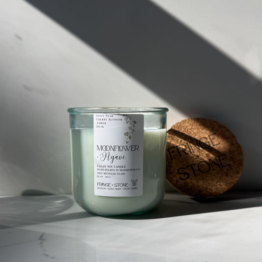 MOONFLOWER + AGAVE SOY CANDLE - 9.5 oz.