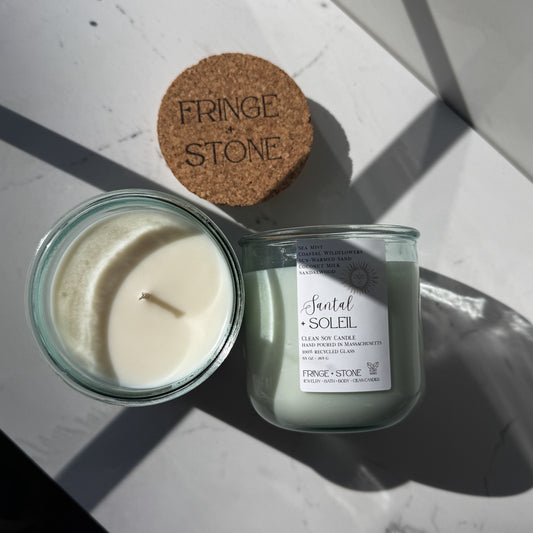 SANTAL + SOLEIL SOY CANDLE - 9.5 oz.