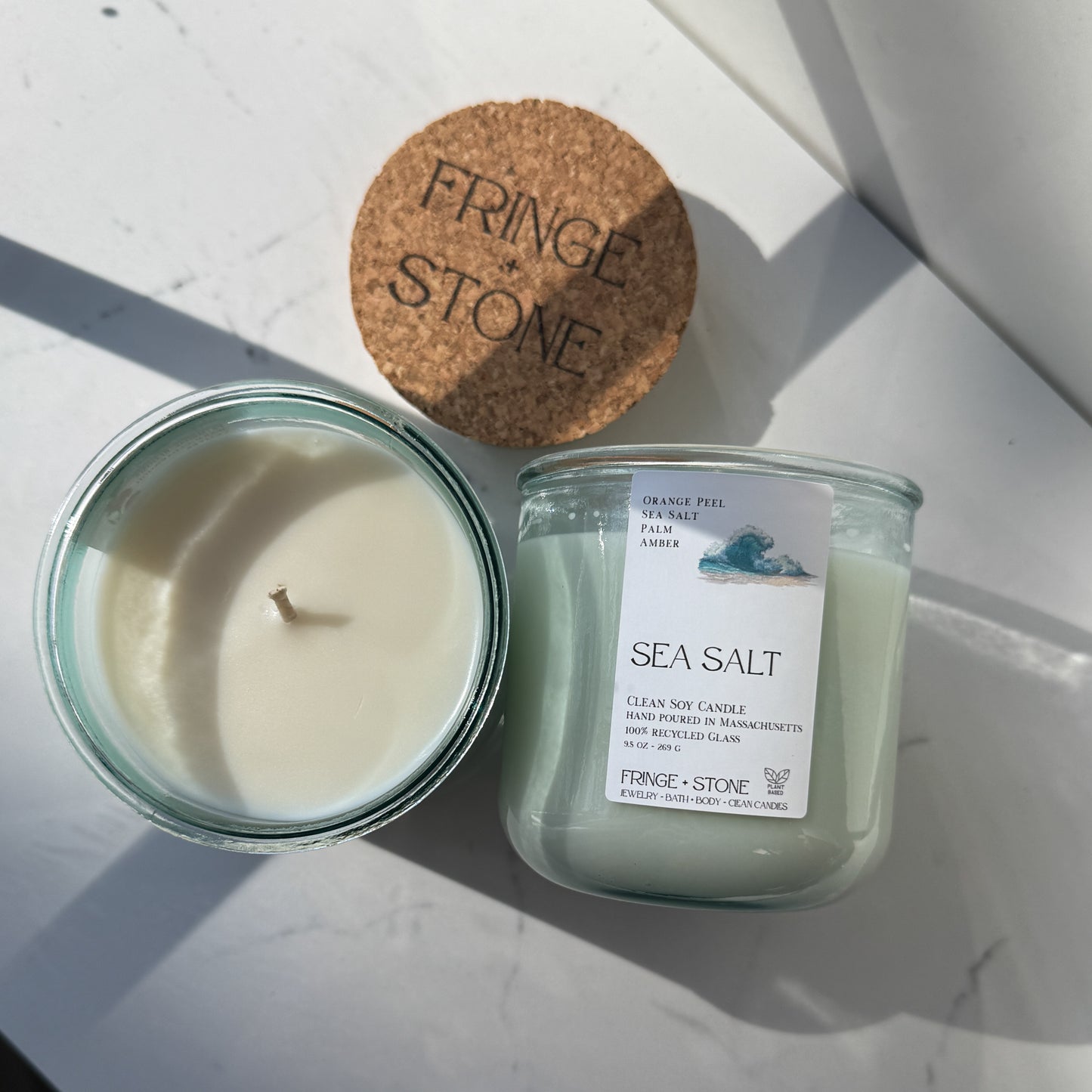 SEA SALT SOY CANDLE - 9.5 OZ.