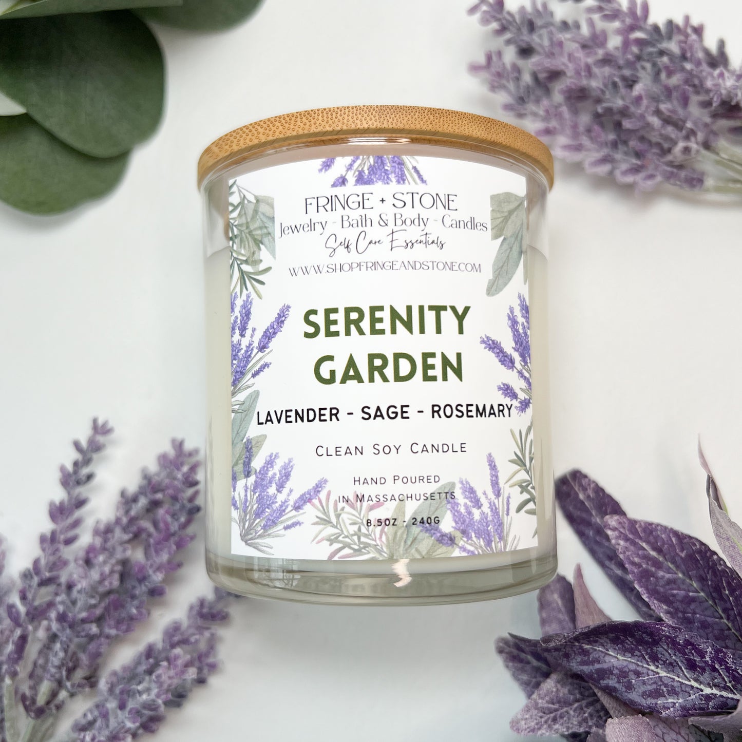 SERENITY GARDEN 8.5 oz. SOY CANDLE