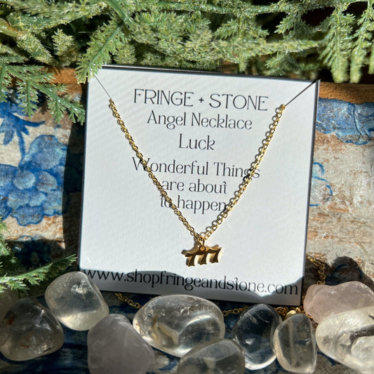 777 LUCK ANGEL NECKLACE