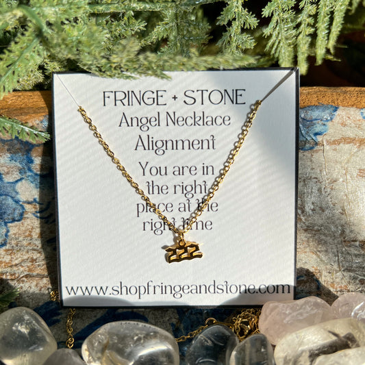 222 ALIGNMENT ANGEL NECKLACE