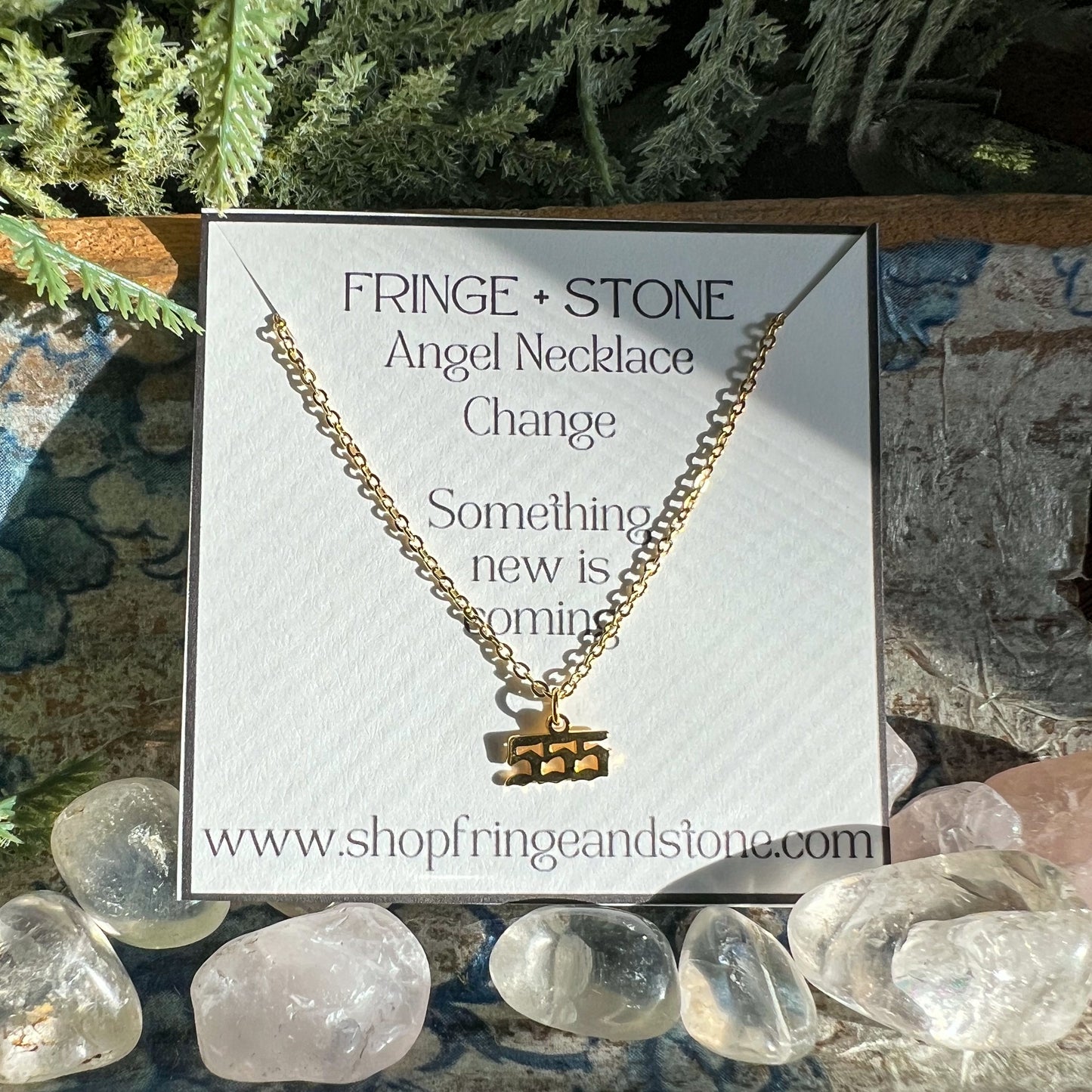 555 CHANGE ANGEL NECKLACE