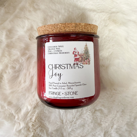 CHRISTMAS JOY SOY CANDLE 9.5 oz.
