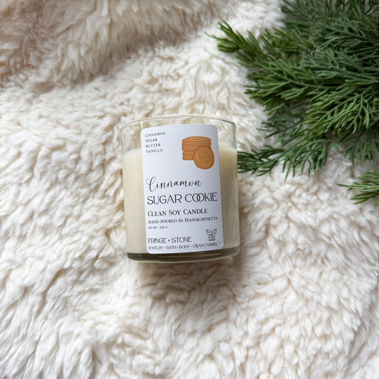 CINNAMON SUGAR COOKIE SOY CANDLE 8.5 oz.