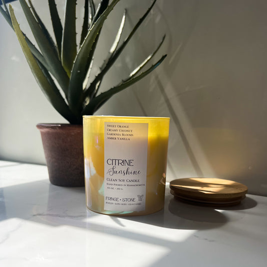 CITRINE SUNSHINE SOY CANDLE - 8.5OZ.