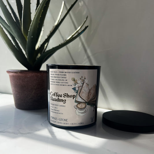 COFFEE SHOP READING SOY CANDLE 8.5 oz.