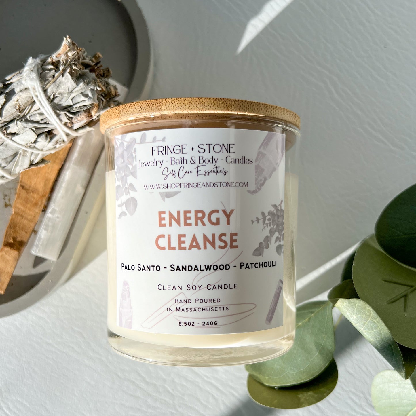 ENERGY CLEANSE 8.5oz. SOY CANDLE