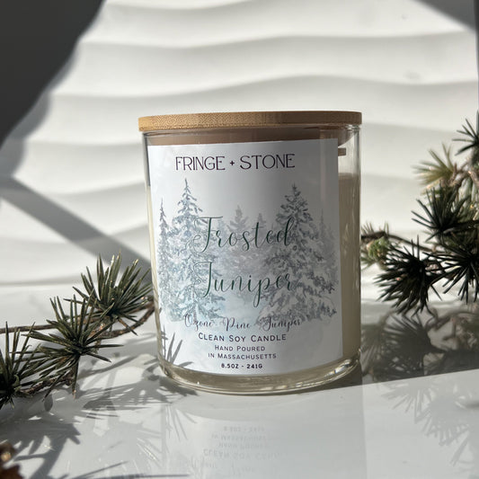 FROSTED JUNIPER - 8.5 OZ. SOY CANDLE