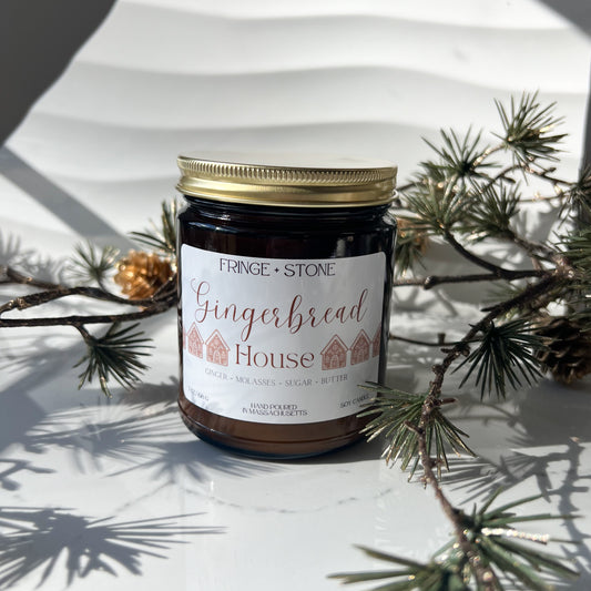 GINGERBREAD HOUSE SOY CANDLE - 7 OZ.