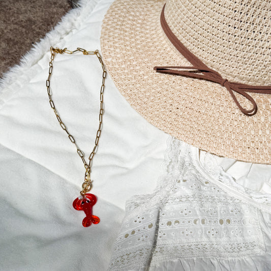 LOBSTER + PEARL NECKLACE